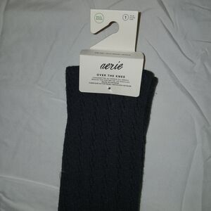 Aerie Charcoal Over-the-Knee Socks